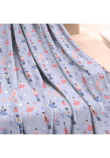 Noel Desenli 40x50 İnç Polar Battaniye, Yumuşak, Hafif Ve Kalın, Erkek, Kadın Ve Çocuk İçin Noel Çekmecesiz Ballerina