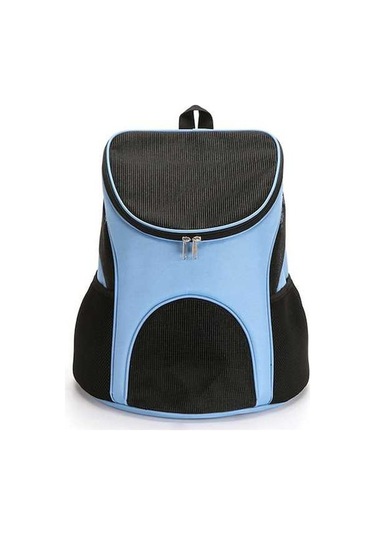 Dm Cbtx Taşınabilir Katlanır Nefes Alabilir Evcil Hayvan Taşıyıcı Sırt Çantası, 45x36x31cm Mavi