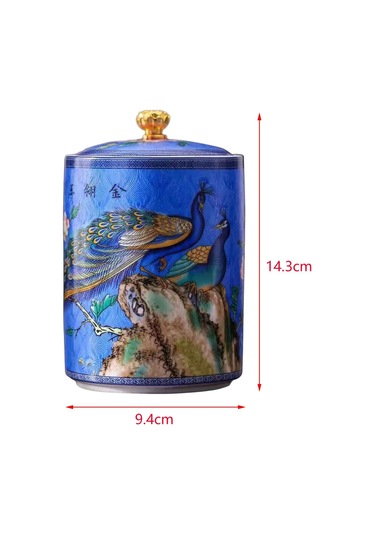 Suntek Çay Saklama Kabı Şeker Kahve Gevşek Çay Mavi Için