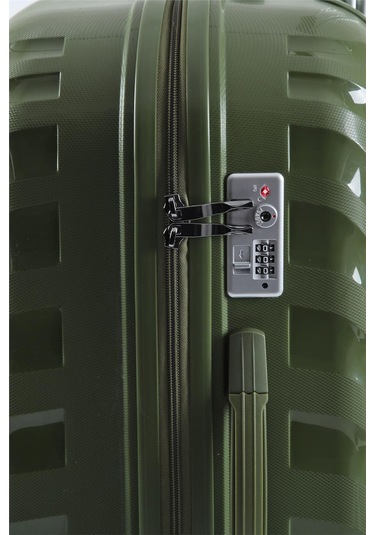 Ççs 5263 Polipropilen Battal Boy Valiz Haki