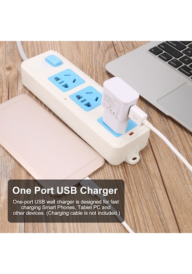 Hombey Beyaz Euro Standartlı 9v-1.67a/5v-2a Otomatik Uyumlu Hızlı Şarj Cihazı, Usb Şarj Aleti, Kablosuz Seyahat Şarjı