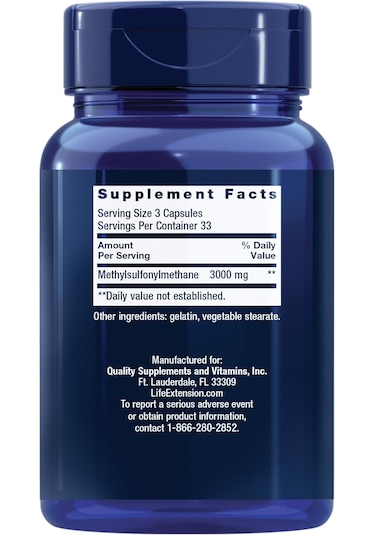 Life Extension Msm 1000mg - 100 Kapsül
