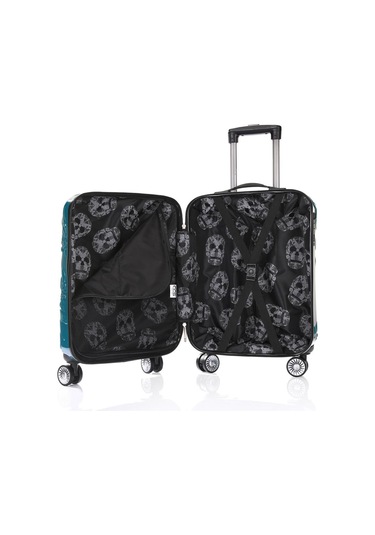 Ççs 5217 Kuru Kafa Polikarbon 3 Lü Valiz Seti-turkuaz Turkuaz