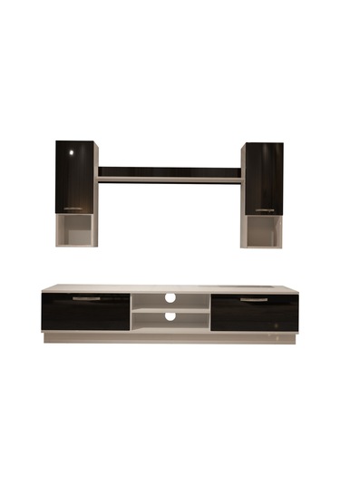 Decoraktiv Eko 5dab Mdf Dvd Tv Ünitesi Tv Sehpası Beyaz - Siyah