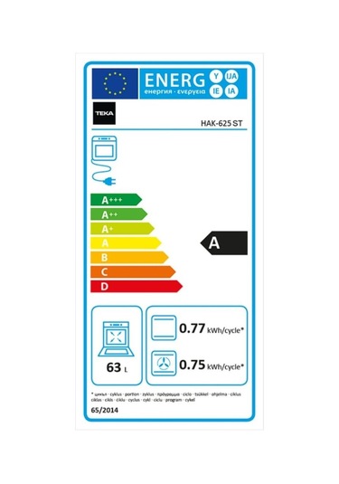 Teka HAK 625 ST Ankastre Fırın Gri