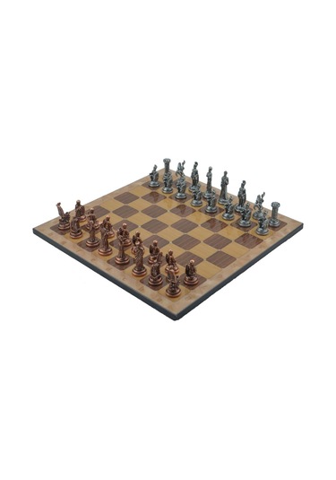 Gifthome Metal Satranç Takımı orta Truva ve sparta antik rustik Cevi