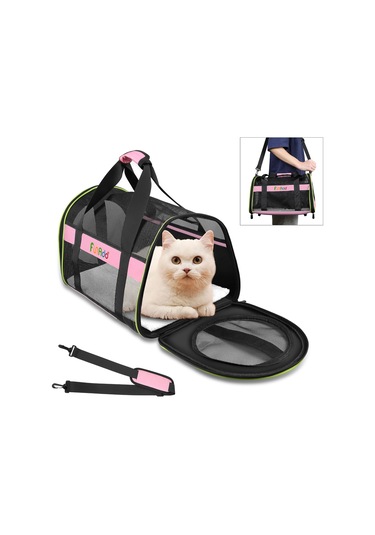 Cbtx Funadd Pet Seyahat Taşıma Çantası Omuz Katlanabilir Tote Çanta Pembe