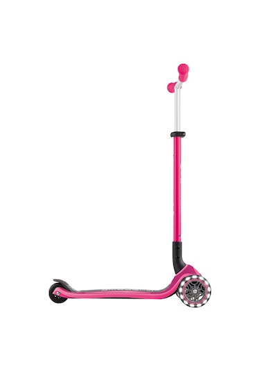 Globber Master Işıklı Katlanabilir Scooter - Fuşya Fuşya