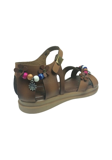 Ortopedikal Grafen Kız Çocuk Sandalet Deritozu Boncuklu Günlük (543638734) Kahverengi
