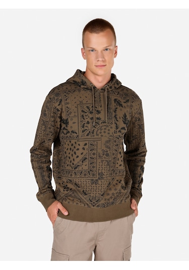 Colin's Colins Yeşil Erkek Sweatshirt Cl1070029 Q1.v2 Kha Haki