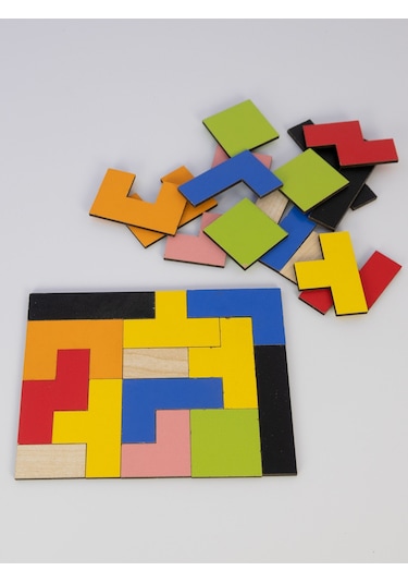 CapellaWoodWorks Ahşap Blok Oyunu Puzzle Zeka Bulmaca