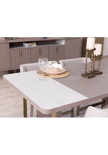 Weltew Home Latte Yemek Odası Takımı
