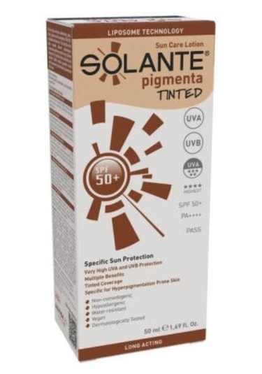 Solante Pigmenta Tinted Güneş Losyonu  SPF50+ 50 ML