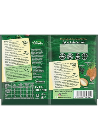 Knorr Köfte Harcı 4 x 82 G