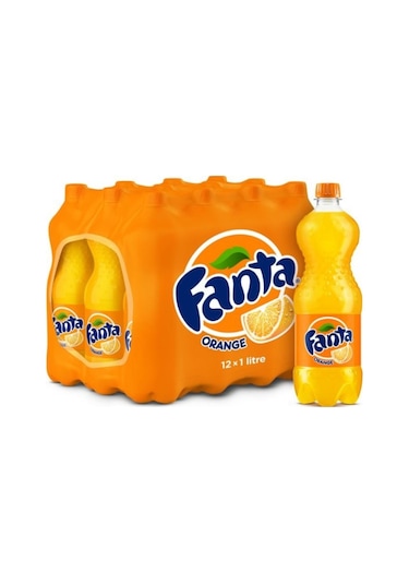 Fanta Portakal Aromalı Gazlı İçecek 12 x 1 L