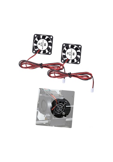 Shineyee 3d Yazıcı Ekstruder Soğutma Fanları, 12v 0.08a, 2 Pin, 6000r/min, 2 Adet
