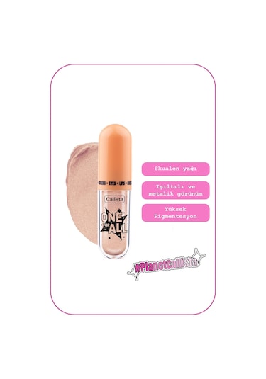 Callista One For All Eyes & Lips & Cheeks Işıltılı Likit Göz farı - 01 Daylight