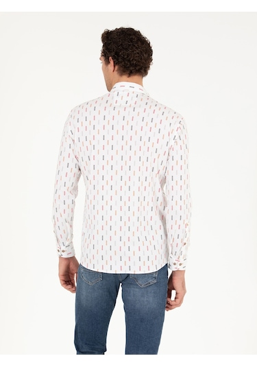 Cacharel Beyaz Regular Fit Uzun Kollu Gömlek 15841036