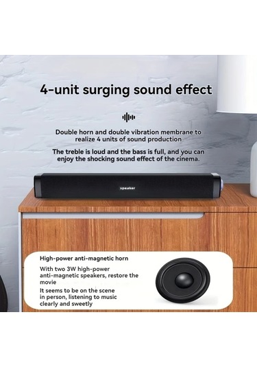 Willowhaven Cool Black 2si1 Ses Sistemi Usb Güçlü Tip C Bağlantı Ev Ofis Parti