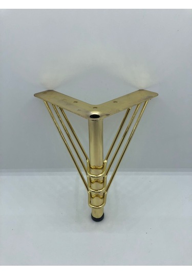 Metal, 15 12 12 Cm Gold Kaplama Koltuk,baza, Ayağı 4 Adet