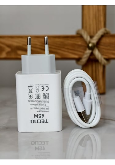 Tecno Camon 40 Pro 5g Şarj Adaptörü 45 Watt Mx00012