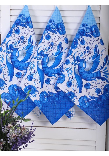 Kuz'kina Hatka Mutfak Havlular Seti 3 Adet 226475626 Mavi