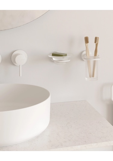 Tecno White Sabunluk - Mat Beyaz Mat Beyaz
