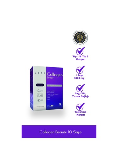 Voop Collagen Beauty Tip 1 ve Tip 3 10 Saşe