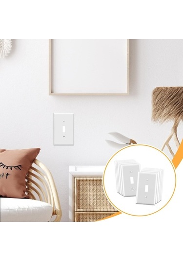 Trendooze Suntek 10 Adet Abd Standart Priz Plakaları, Modern Dekor İçin Uygun