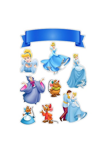 Sindirella Yenilebilir Cupcake Ve Pasta Resim Baskı