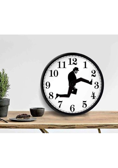 Monty Python'dan Esinlenilmiş, Yürüyen Figürlü Komik Duvar Saati Yaratıcı Sessiz Sessiz Saat Duvar Sanatı Hediyesi Diğer