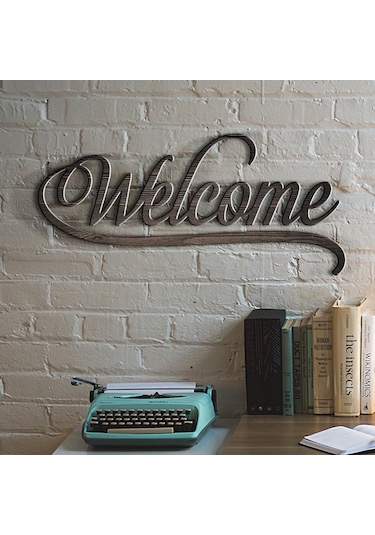 Kişiye Özel Welcome Ahşap Duvar Yazısı - K1