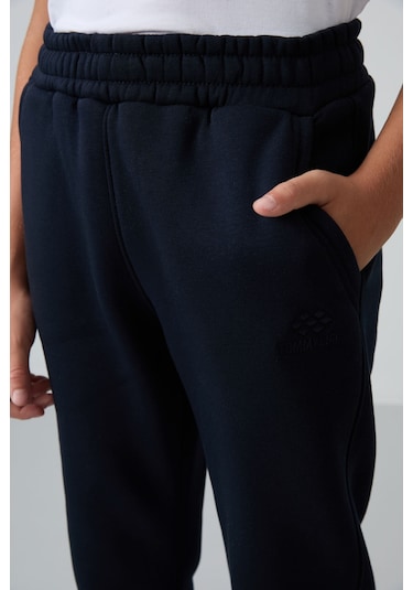 Tommy Life Lacivert Pamuklu Kalın İçi Tüylü Yumuşak Dokulu Standart Fit Nakışlı Erkek Çocuk Eşofman Alt - 1122 Lacivert