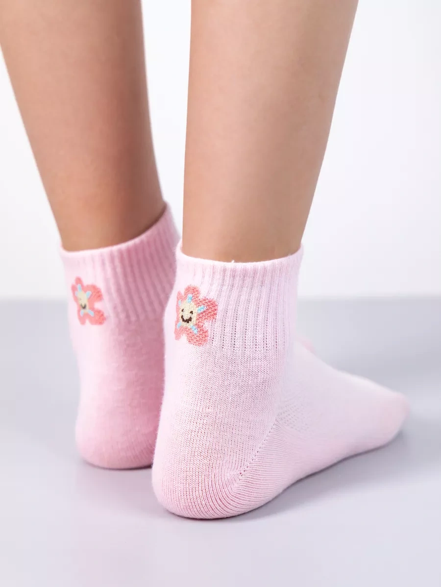 Twınsocks Pamuklu Kısa Çoraplar 254028742 Pembe