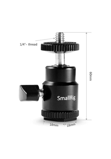 SmallRig Metal Top Kafa 1/4 ''Dişli Adaptör 761