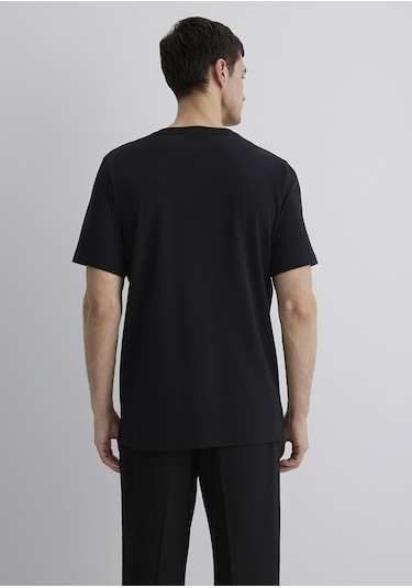 Mavi - Mavi Black Baskılı Siyah Tişört 0612647-900 Siyah