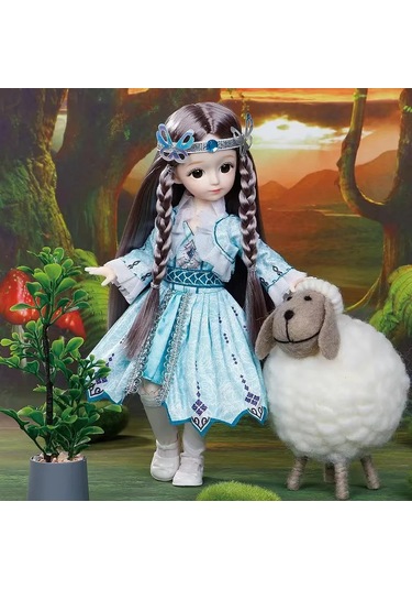 Bebekler Ve Giysiler Çoklu Çıkarılabilir Eklemler 30cm Gözler