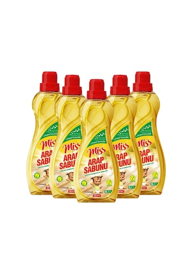 Miss Arap Sabunu 5'Li 1000 Ml Ekonomik Paket