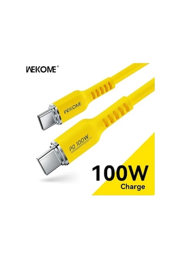 Wekome 100w Type-c Hızlı Şarj Kablosu iPhone Uyumlu, Uyumlu, 15/xiaomi/samsung İçinşampanya1m