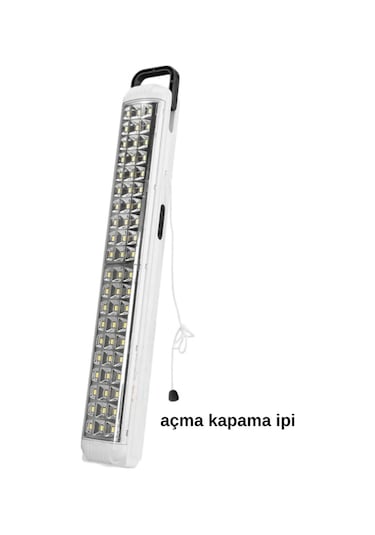 69 Power Li Işıldak Çekmeli Ipli Şarjlı Işıldak 2 Kademeli Aydınlatma Kamp