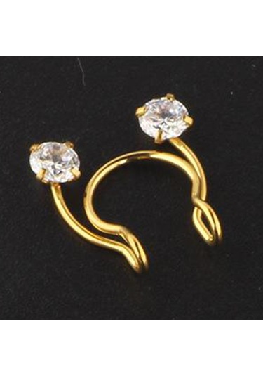 Suntek Paslanmaz Çelik Burun Halkası 8mm Döngü Çember Altın