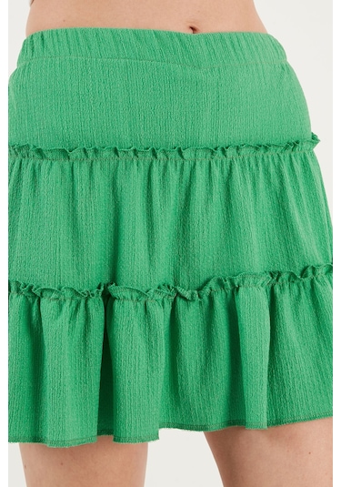 Lela Beli Lastikli Mini Bayan Şort Etek 5865038 Benetton