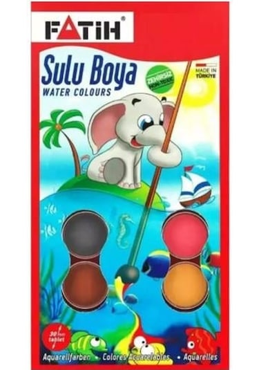 Fatih Sulu Boya 24 Renk Big Size S-24 Çok Renkli