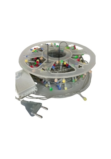 50 M Rgb İp Led Işık Ip20 İç Mekan Eklenebilir Fonksiyonlu Şeffaf Kablolu Dekoratif Led Işık Çok Renkli