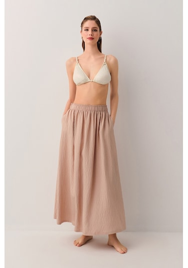 Suwen Harper Plaj Eteği Sba25650010 Bej
