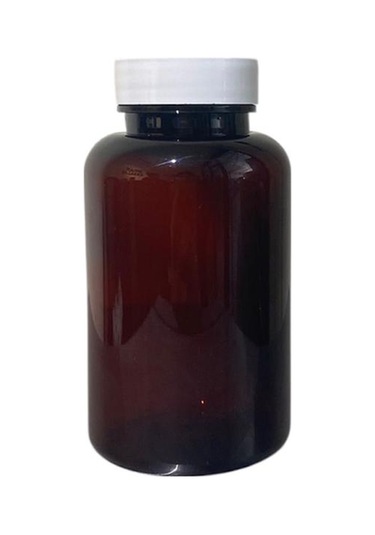200ml Kahverengi Tablet Şişesi Beyaz Kapak, 48 Adet, Tablet Şişesi, Ecza Şişesi, Kozmetik Şişe Kahverengi