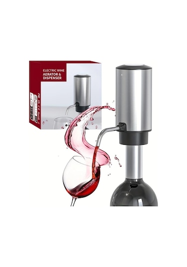 Honeybeeshop Kd-8 Elektrikli Sarap Sürahisi Dekantor Sarap Ve Zeytinyagi Dokme Uyumlu Otomatik Icecek Cesmesi