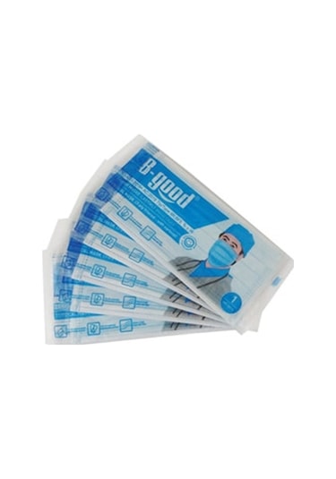 B-Good Cerrahi Maske 3 Katlı Burun Telli Tek Tek Paketli 50 Adet
