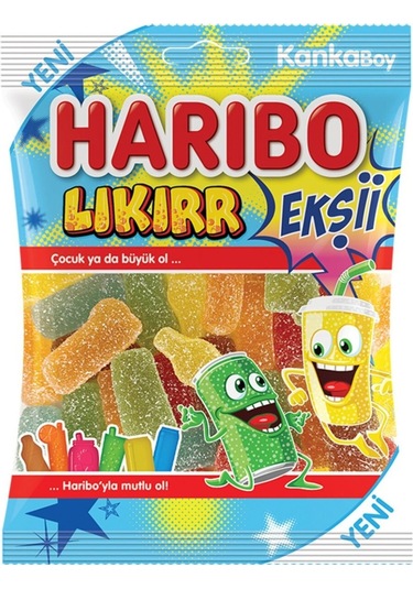 Haribo Lıkırr Ekşi Jelibon 70 Gr 24 Adet