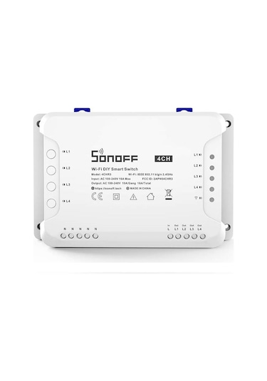 Sonoff 4Ch R3 Wifi Smart Switch 4 Kanal Akıllı Röle 4Chr3